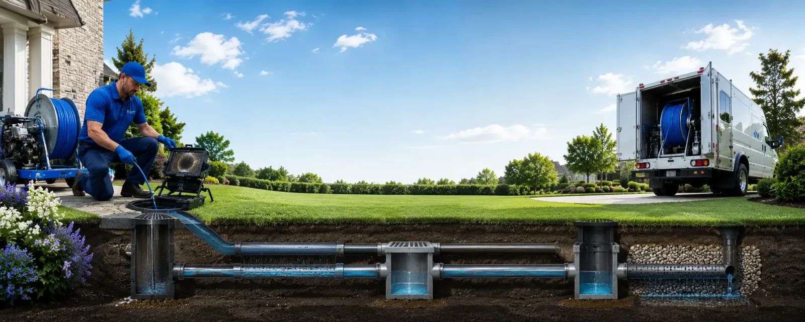 Outdoor drain cleaning information for Clinton, MA